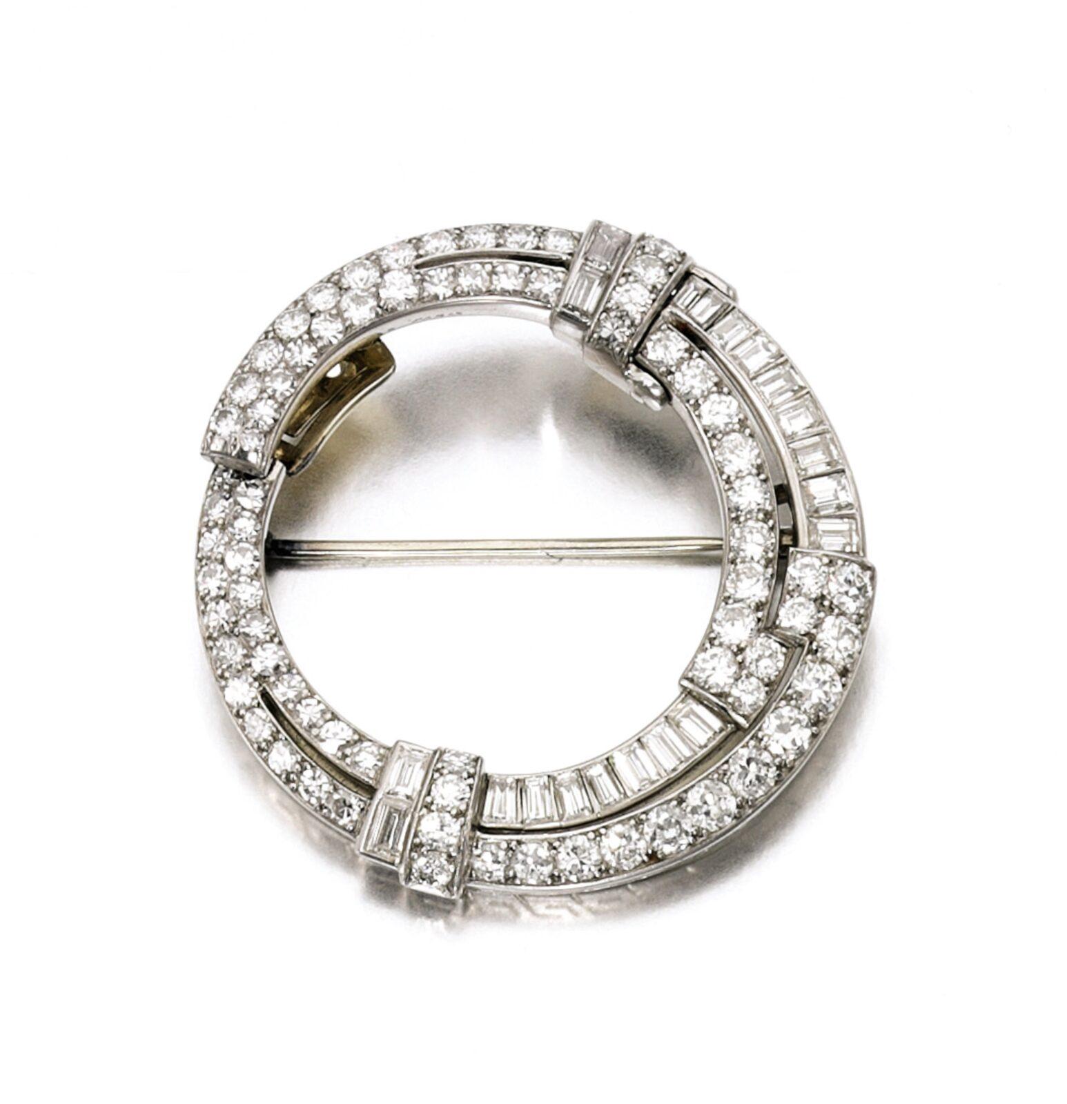 Broche VAN CLEEF ET ARPEL, Diamants, 1930 Crédit Sotheby's