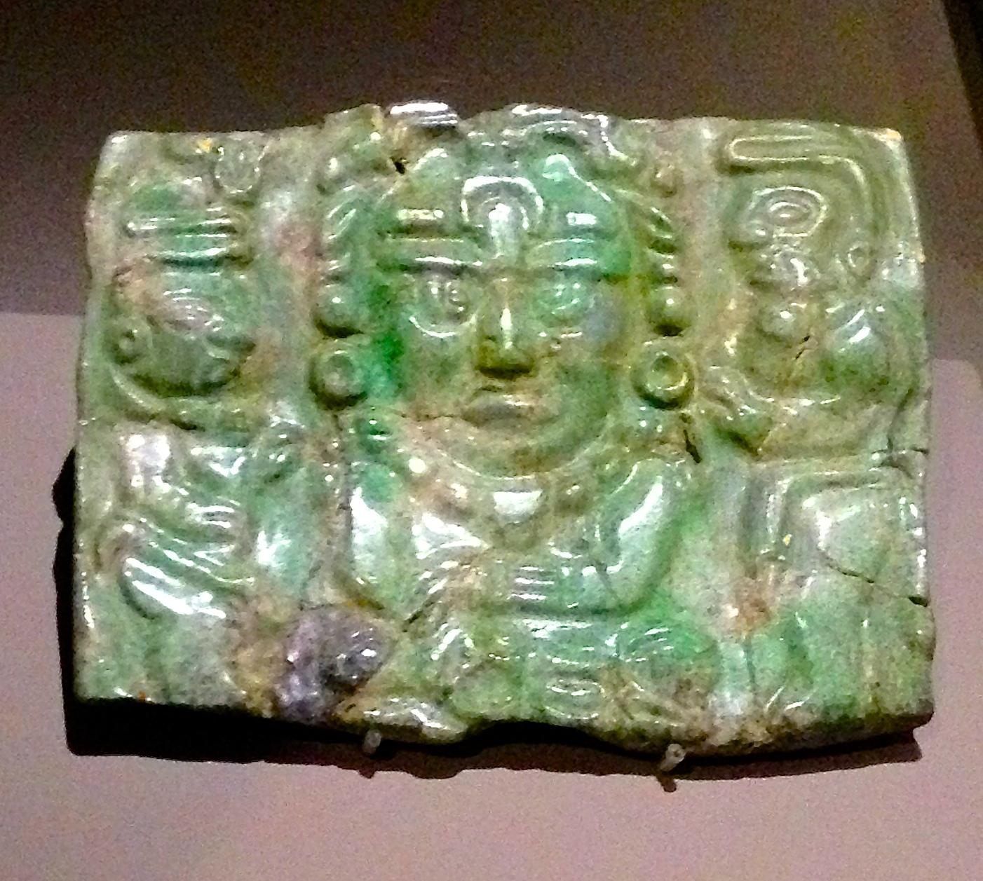 Pectoral en Jade Yucatàn,Chichén Itzà 600-900 apr.J.-C.
