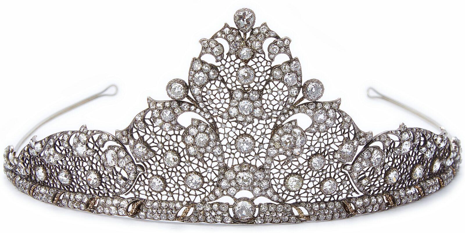 Mario Buccellati Tiare Or, Platine, Diamants. 1929