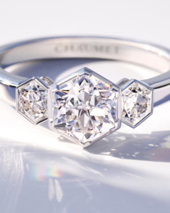 haumet Solitaire Diamant Taille Impératrice de 88 facettes © Chaumet