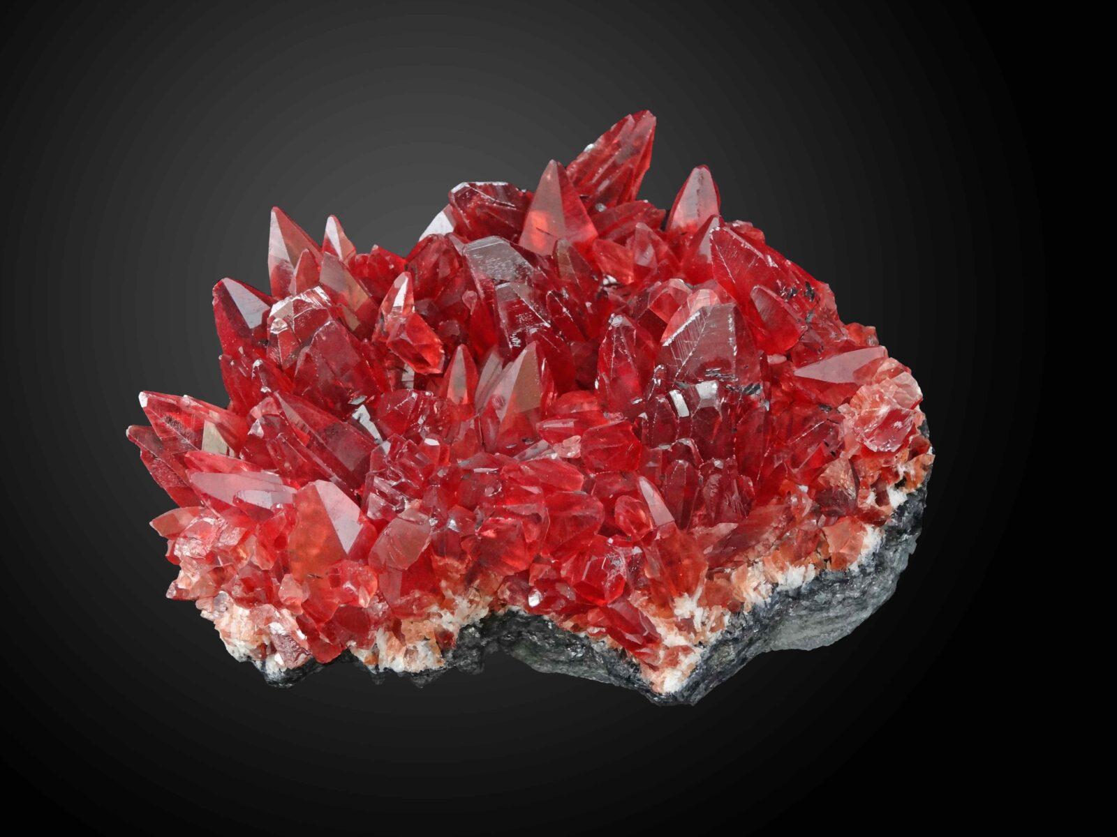 Rhodochrosite NChwaning Afrique du Sud Crédit : Musée de Minéralogie Mines Paris – PSL
