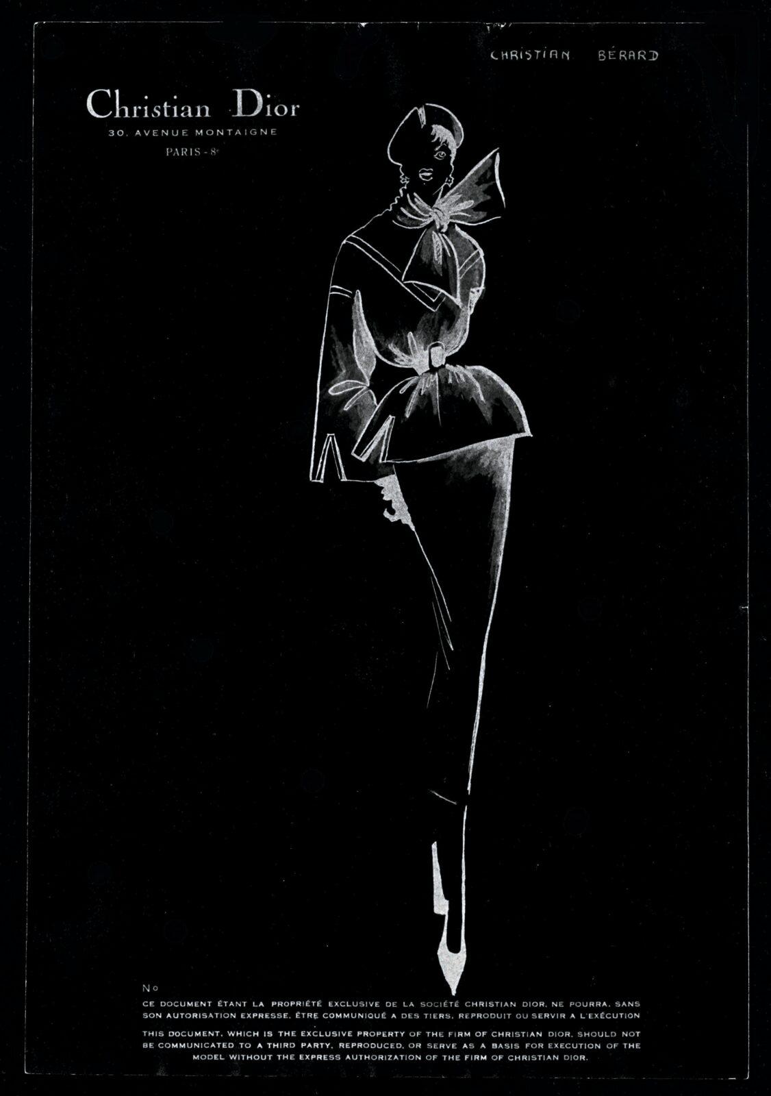 Croquis de presse © Christian Dior Couture