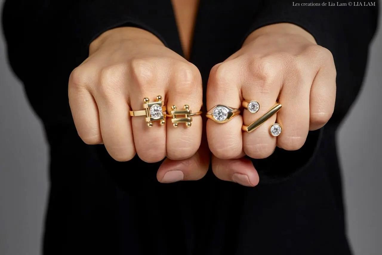 LIA LAM Bagues Diamants, Or © Lia Liam