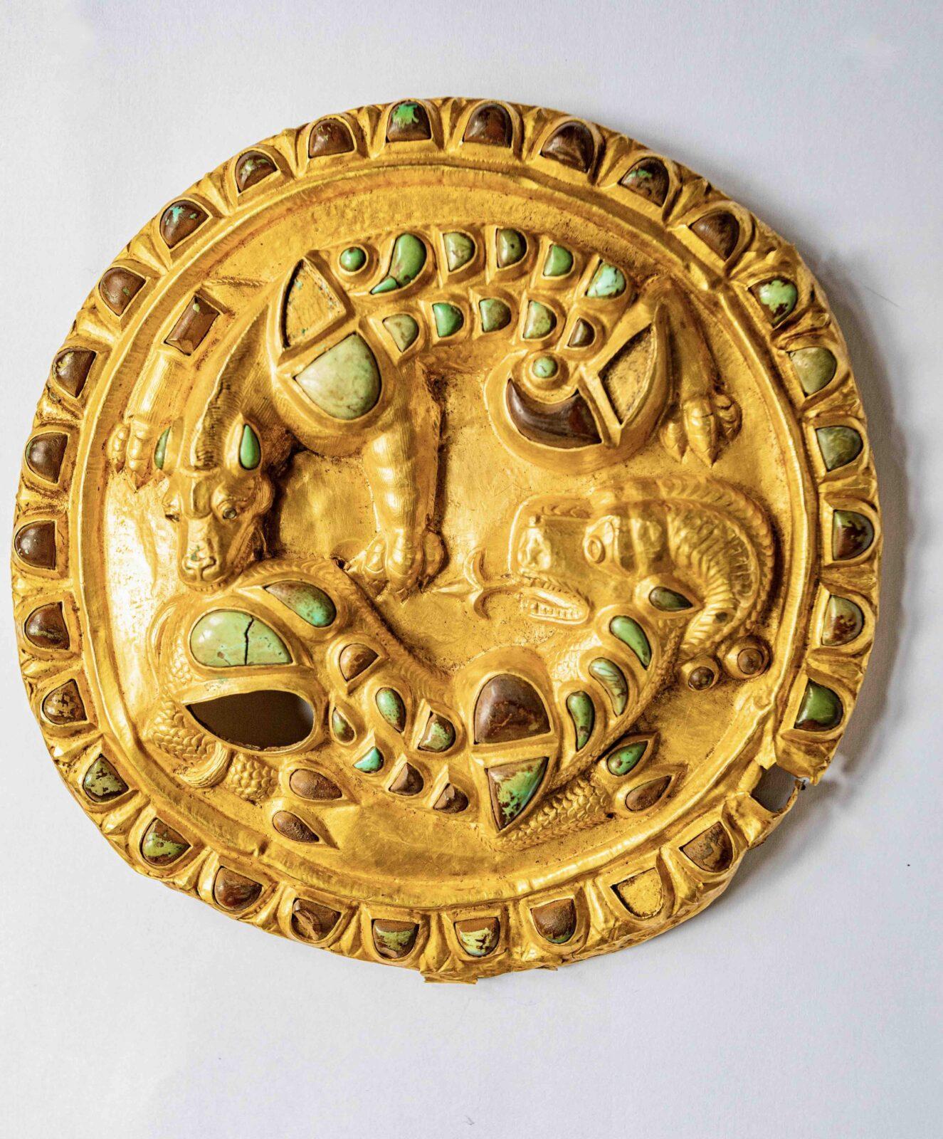 Gold disc, Gonio, 1st – 2nd century. © Batumi archeological museum