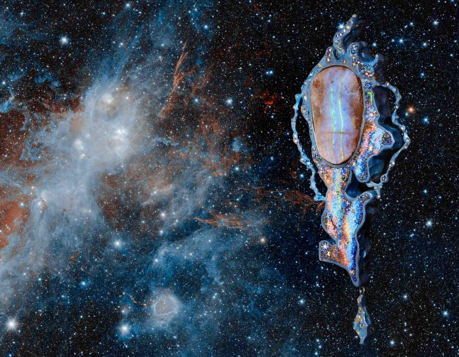 Galaxie bleue ©Le Sibille