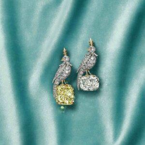 Deux Broches Bird on a Rock Diamant 20.69 carats Diamant 22,35 carats © Tiffany & Co.