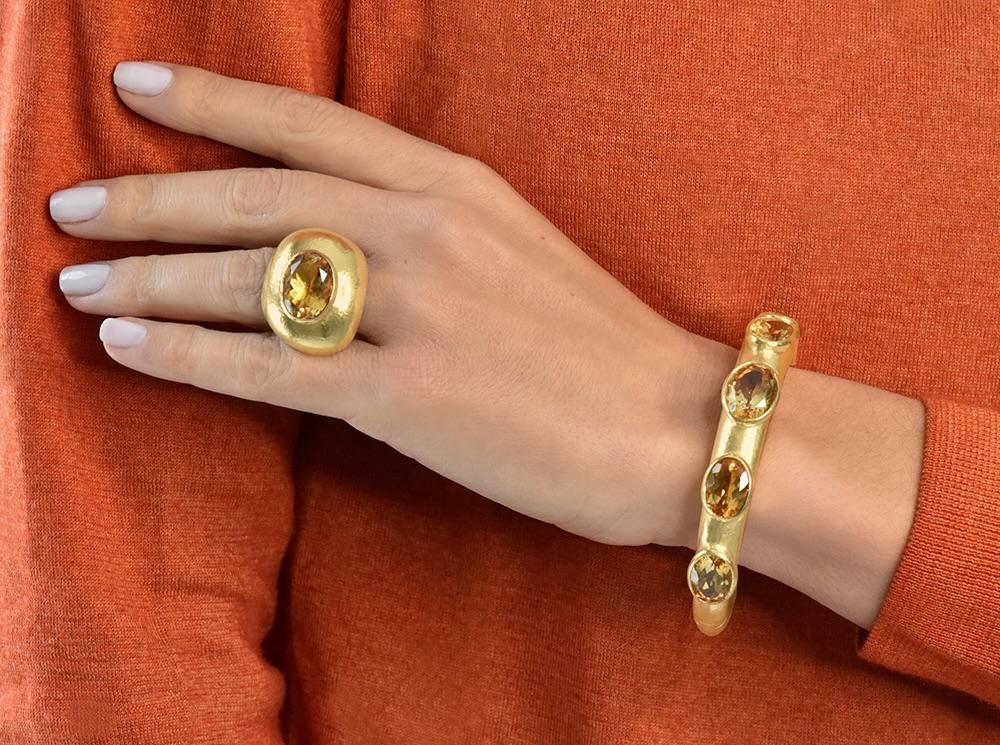 Collection Néolithique Or, Citrines © Lalaounis