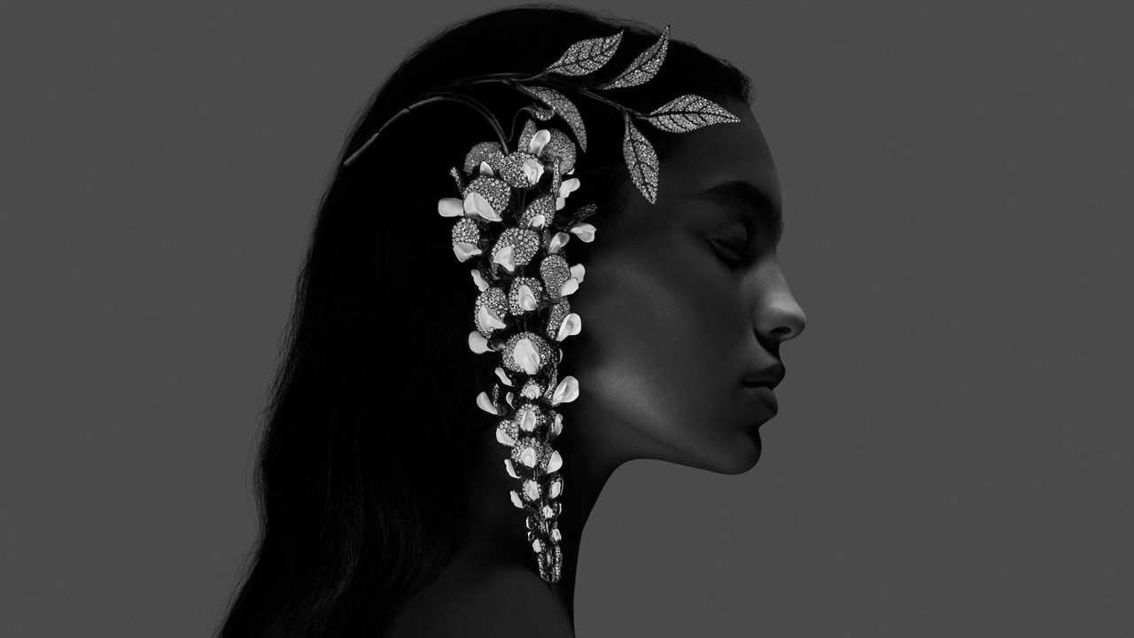 Wisteria brooch, Composition N°3 © BOUCHERON