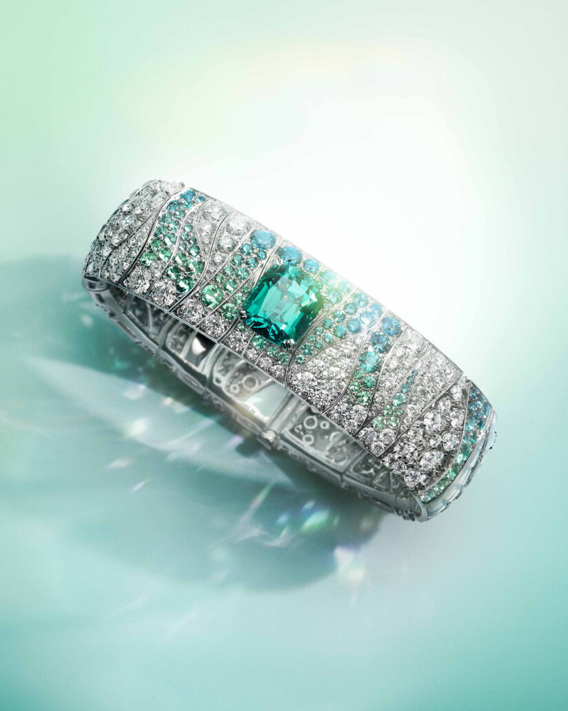 Bracelet diamants émeraudes FRED