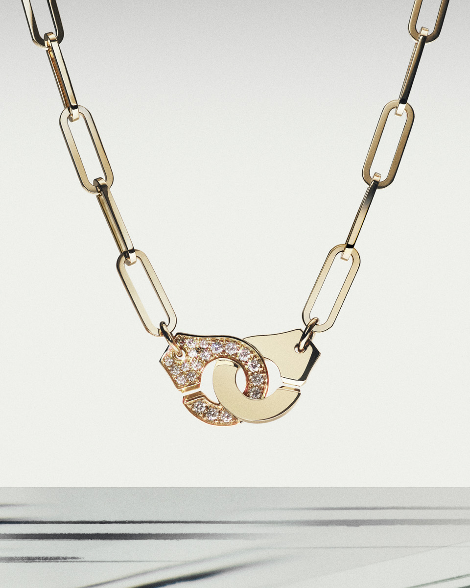 Collier Menottes Dinh Van or diamants