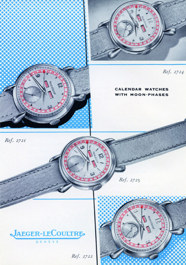 Publicité ancienne de montres phases de lune Jaeger Lecoultre