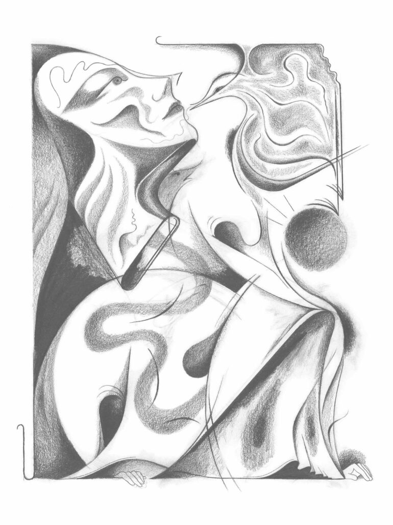 Dessin visage de femme