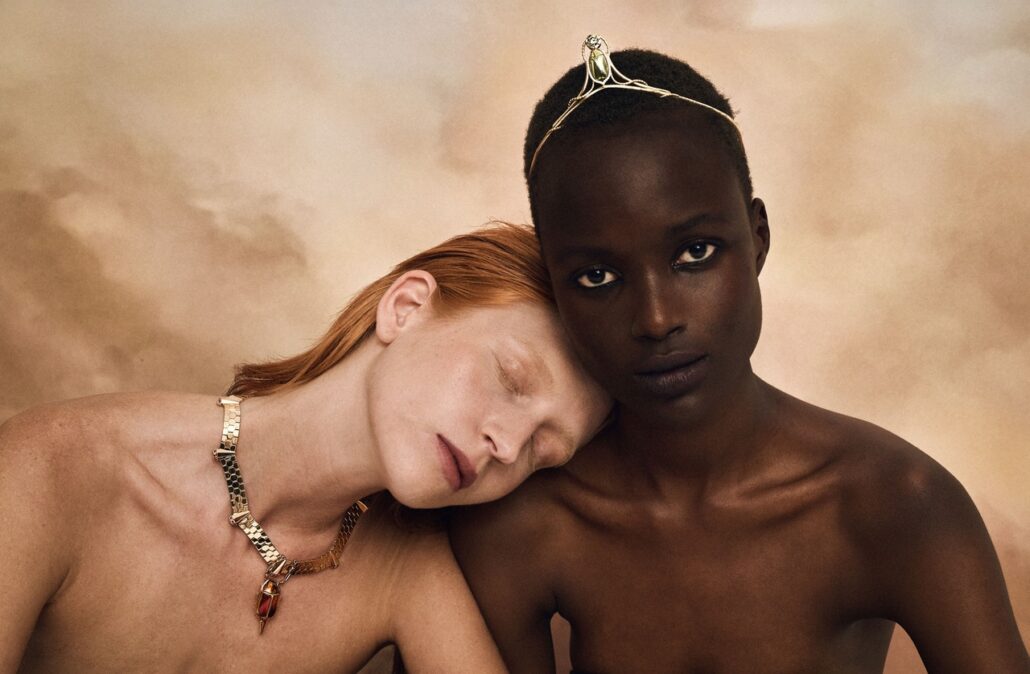 Tiare et collier scarabées Cosmic Guardians, Lito Fine Jewelry