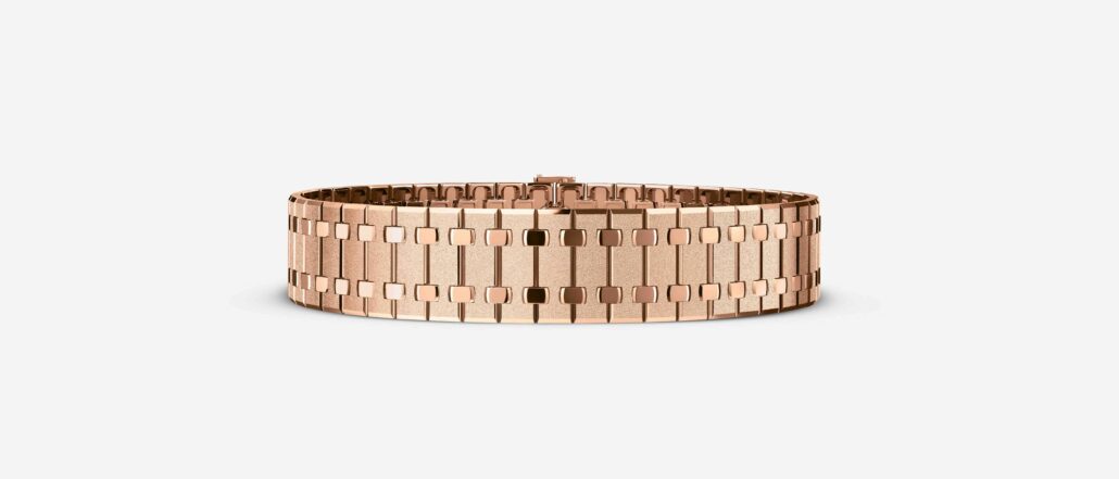Manchette Royal Oak Frosted Gold